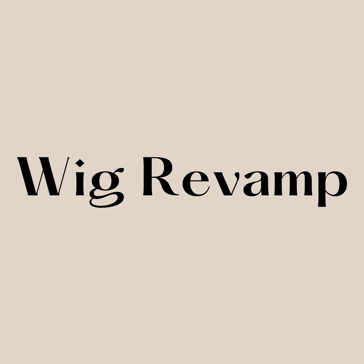 Wig Revamp